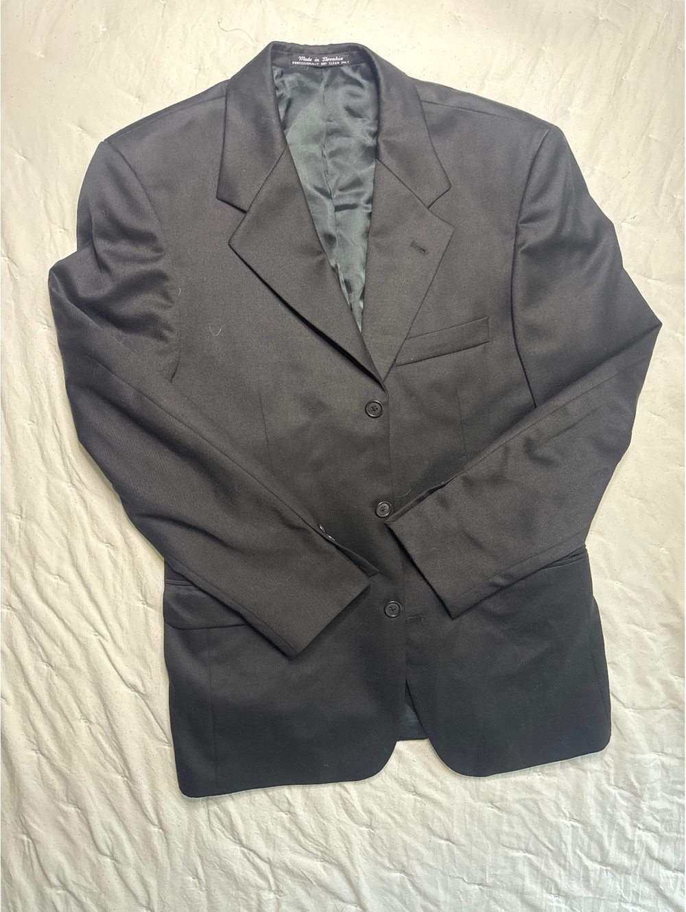Brassero Men's Black Blazer Suit Jacket Size 38R